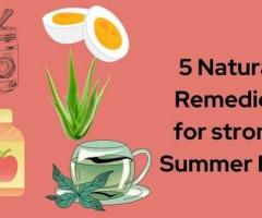 Tips for Natural Treatments for Summer Hair Strength