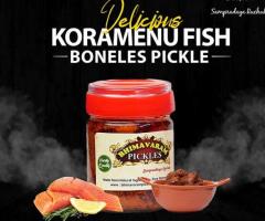 Bhimavaram Pickles | Koramenu Fish Boneless Pickle