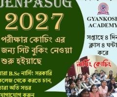 JENPASUG BSc Nursing Admission Joint Entrance Coaching Center Online Offline in Kolkata 2027
