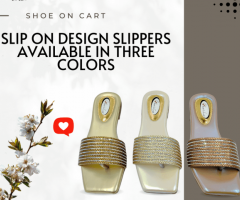 Shoe On Cart New Fancy Embellished Slip On Flats Slippers for Women & Girls