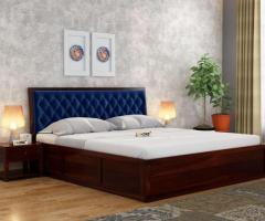 Solid Wood Bed King Size - PlusOne