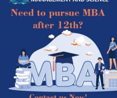 Need to pursue MBA after the 12th? Contact Us Now!