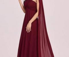 Party Wear Evening Gown For Women At Discounts - Plum and Peaches