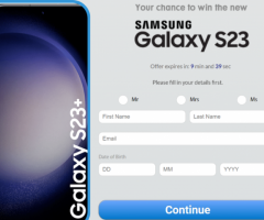 Enter for a Samsung Galaxy S23!