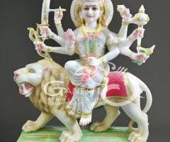 Buy Durga Marble Statue