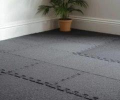 Interlocking Rubber Flooring Tiles | Easy-Install Workout Mats