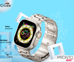 iCruze Pronto Max + With Stainless Steel Band Calling Smartwatch - 1