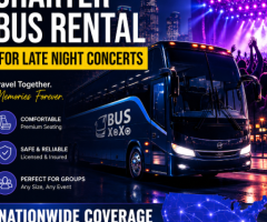 Kansas Charter Bus Rental For Late Night Concerts