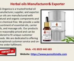 Herbal oils Manufacturer& Exporter