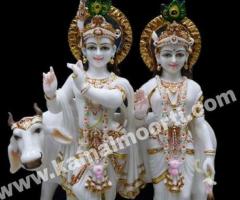 Byu handcarft Marble Krishna Statues in jaipur