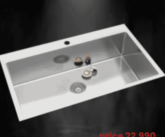 Modern Kitchen Sink with Drainboard