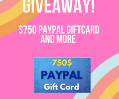 Paypal Giftcard of $750