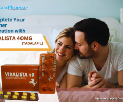 Discover the Benefits of Vidalista 40mg for Men's Sexual Health