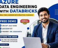 Azure Data Engineering Databricks Live Free Demo Class