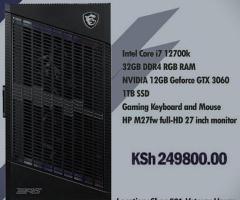 Custom tower core i7 1200k PC with 3 free games