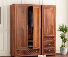 Buy Wooden Cupboards & Wooden Wardrobes Online @Upto 55% Off
