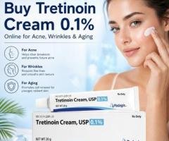 Buy Tretinoin Cream 0.1% - Online for Acne, Wrinkles & Aging