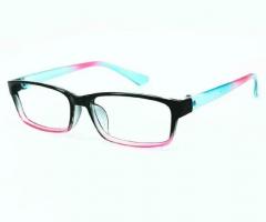 Blue and Pink Rectangle Reading Glasses - TR-90 Flexible Full Rim