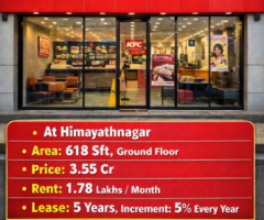 SALE OF COMMERCIAL PROPERTY WITH BRANDED FOOD CHAIN AT HIMAYATHNAGAR