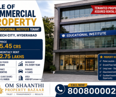 SALE OF COMMERCIAL PROPERTY WITH EDUCATIONAL INSTITUTE TENANT AT TENANT AT HITECHCITY