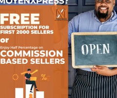 Get Free Subscription For First 2000 Sellers & Enjoy Half percentage Of Commission.