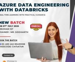 Azure Data Engineering Databricks New Batch Starts
