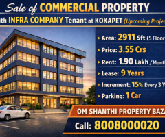 Sale of commercial property with Infra Company at KOKAPET