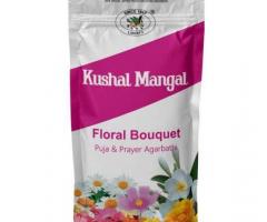 Buy Kushal Mangal Floral Incense sticks zipper pouch Online