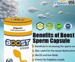 Boost Sperm Capsule is a formulation to increase stronger sperm motility.