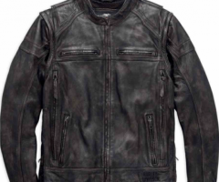 Harley Davidson Men’s Dauntless Convertible Leather Jacket
