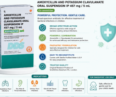 Augmentin DDS Suspension | Amoxicillin + Clavulanic Acid | Onlinegenericmedicine