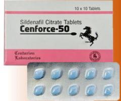 Cenforce 50 mg tablet helps treat erectile dysfunction in men