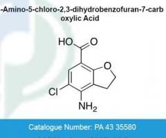 4-Amino-5-chloro-2,3-dihydrobenzofuran-7-carboxylic Acid, CAS No : 123654-26-2