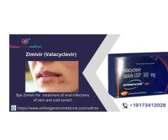 Buy Zimivir (Valacyclovir) is used for l treatment of viral infections
