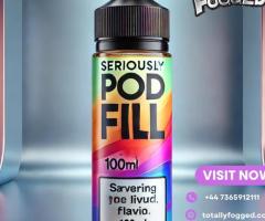 Premium E-Liquid For Vaping Experience With Seriously Pod Fill 100ml
