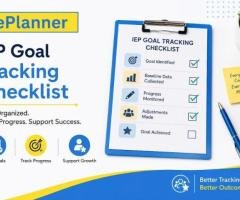 Easy IEP Goal Tracking Checklist for Special Education Teachers