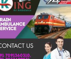 King Train Ambulance Service in Ranchi to Shift a Patient without Any Discomfort