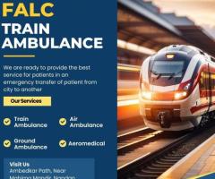 The FALC Emergency Train Ambulance in Ranchi has an intensive care unit