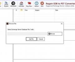 Regain EDB to PST Converter - Recover and Convert Exchange Mailboxes