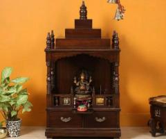 Shop Exquisite Teak Wood Mandir for Your Home
