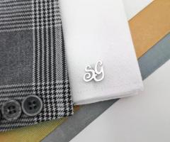 18k Gold Plated Initials Letter Cufflinks