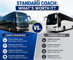 Luxury Charter Bus vs. Standard Coach: What’s Worth It?