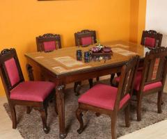 Host Dinners in Style with a Beautiful 6-Seater Dining Table - Shop Now Today!