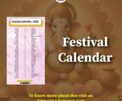 Hindu Festival Calendar | Tithi Calendar