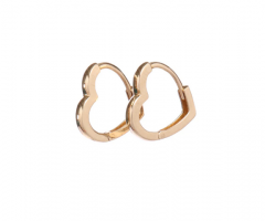 The Heart Huggies - Customized Earrings - the 10jewelry