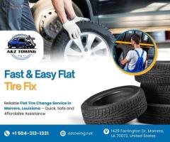 Flat Tire Change Services in Marrero, Louisiana