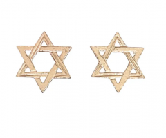 The Star of David Studs - Customized Earrings - the 10jewelry
