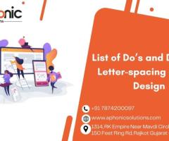 List of Do’s and Don’ts in Letter Spacing in Web Design!