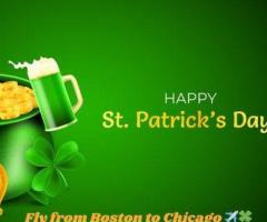 1-844-868-8303 Fly from Boston to Chicago for St. Patrick’s Day Weekend Fun! ✈️