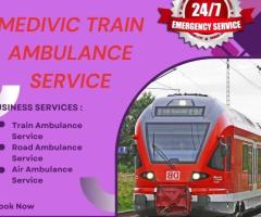 Medivic Train Ambulance in Dibrugarh provides all kinds of facilities in emergencies
